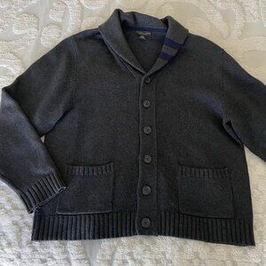 The Men's Store Bloomingdale's Wool Cashmere Cardigan Sweater Charcoal XXL